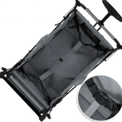 Rijoka Luxe Opvouwbare Bolderkar Bolderwagen met Dakje Draagtas Harde Bodem Hot