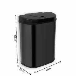 Rijoka Prullenbak Sensor Dubbel 70 Liter Recycle RVS Soft Close Vingerafdrukvrij Discount