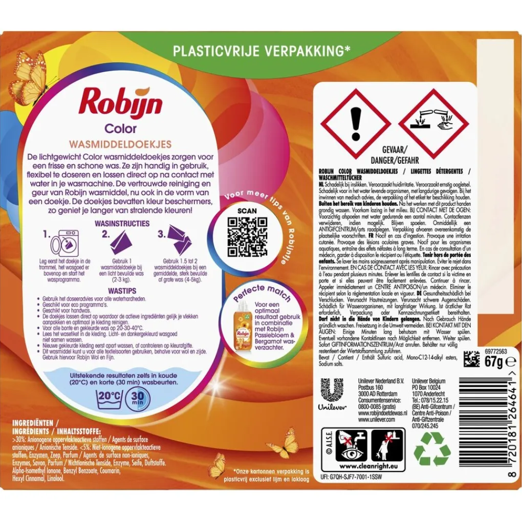 Robijn Color Wasmiddeldoekjes Sale