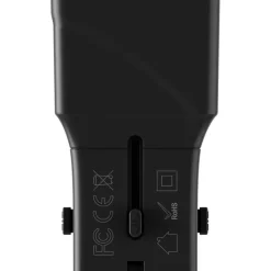 Rolling Square Pocket Travel Adapter Wereldstekker - Zwart