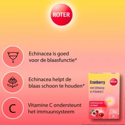 Roter Cranberry Vitamine C en Echinacea Tabletten Outlet