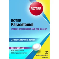 Roter Paracetamol 500mg Smelttabletten Best