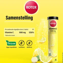 Roter Vitamine C 1000 mg Citroen Bruistabletten Hot