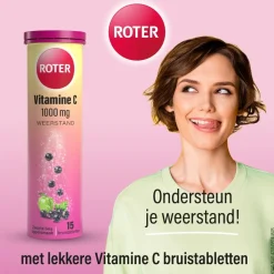 Roter Vitamine C 1000mg Zwarte Bes Appel Bruistabletten Discount