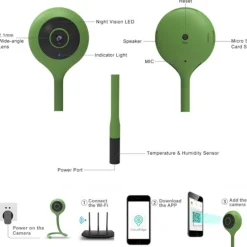 Rudolphy Babyfoon met camera, wifi en app Clearance