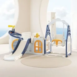 Russle Speeltoestel Boot met glijbaan en schommel