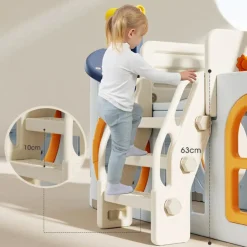 Russle Speeltoestel Boot met glijbaan en schommel