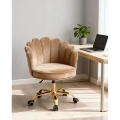 Russle Velvet Schelp Bureaustoel Outlet