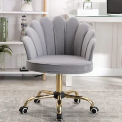 Russle Velvet Schelp Bureaustoel New