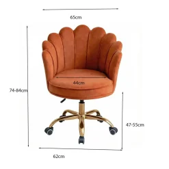 Russle Velvet Schelp Bureaustoel Sale