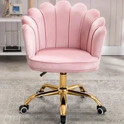 Russle Velvet Schelp Bureaustoel New