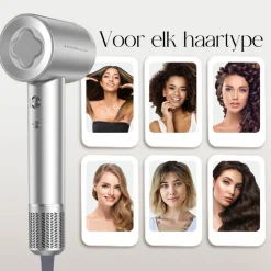 Sansbeauté Föhn Met Diffuser - Ionische Haardroger - Reisföhn - Haarföhn - Krullen - Hair Dryer - 2000W New