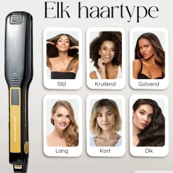 Sansbeauté Professionele Stijltang - Hair Straightener - Stijltangen - 80℃ t/m 230℃ Best