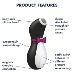 Satisfyer Penguin Air Pulse Stimulator Vibrator Clearance