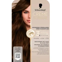 Schwarzkopf creme supreme 5-60 Chocolade Bruin Verzorgende Crèmekleuring Best