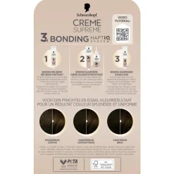 Schwarzkopf creme supreme 4-0 Natuurlijk Donkerbruin Verzorgende Crèmekleuring Outlet