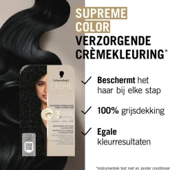 Schwarzkopf creme supreme 1-10 Natuurlijk Zwart Verzorgende Crèmekleuring Online