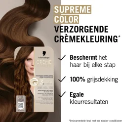 Schwarzkopf creme supreme 7-57 Donker Koperblond Verzorgende Crèmekleuring New