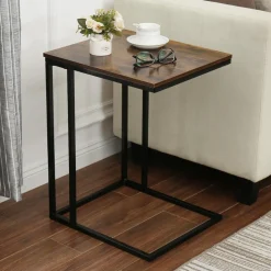 SensaHome Antieke Houten Bijzettafel Sofa Bloemenplank Sale