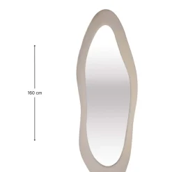 SensaHome Gestoffeerde Staande Spiegel Shaped Best