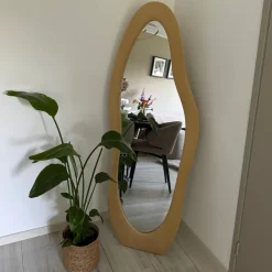 SensaHome Gestoffeerde Staande Spiegel Shaped Sale