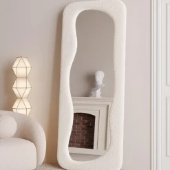 SensaHome Gestoffeerde Staande Spiegel Curvy New