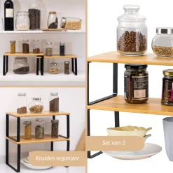 SensaHome Keuken Organizer Bureau Organizer Aanrecht Organizer Set van 2 Discount