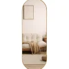 SensaHome Oval Wandspiegel met Metalen Rand Minimalistisch Design Best
