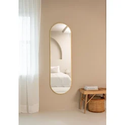 SensaHome Oval Wandspiegel met Metalen Rand Minimalistisch Design Best