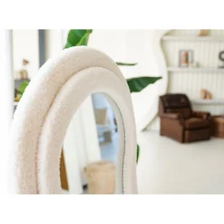 SensaHome Wavy Gestoffeerde Staande Spiegel Hot