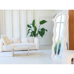 SensaHome Wavy Gestoffeerde Staande Spiegel Hot