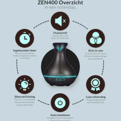 SensaHome ZEN400 Aroma Diffuser Inclusief Etherische Oliën Online