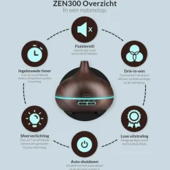 SensaHome ZEN300 Aroma Diffuser Met Etherische Oliën Best