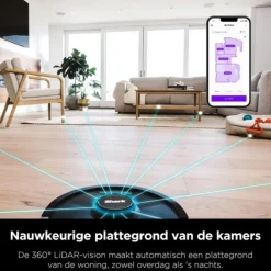 Shark 2-in-1 Robotstofzuiger met Dweilfunctie en Laadstation RV2620WDEU