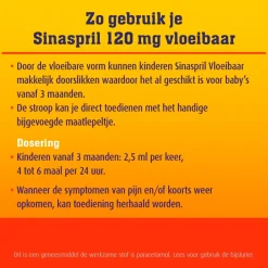 Sinaspril 120mg Vloeibaar Paracetamol Hot