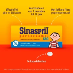 Sinaspril Paracetamol 120mg Kauwtabletten Best