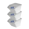 SmartStore Set van 3 Stevige Opbergbox Collect Stack-it 37L
