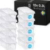 SmartStore Set van 10 Stevige Opbergbox Classic 0.3L Outlet