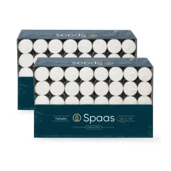 Spaas Theelichten Wit 6u Ø3,9cm 2 x 120 Stuks Grootverpakking Discount