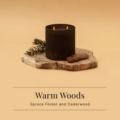Spaas WinterGlow Geurkaarsen Warm Woods Spar & Cederhout Kaarsenset Clearance