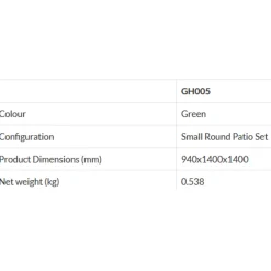 Aidapt St Helens Home and Garden GH005 Beschermhoes Terrasset New