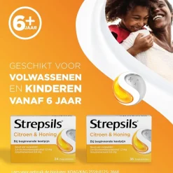 Strepsils Citroen & Honing Zuigtabletten New