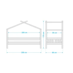 Basic Collectie Suza Kinderbed Inclusief Rolbodem