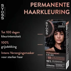 Syoss 2.1 Zwartbruin Permanente Haarkleuring Clearance