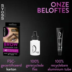 Syoss Brow Tint Donkerbruin Permanente Wenkbrauwverf