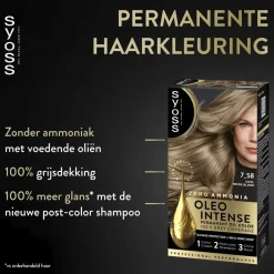 Syoss Oleo Intense 7-58 Cool Beige Blond Haarkleuring Discount