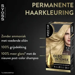 Syoss Oleo Intense 9-10 Stralend Blond Haarkleuring New