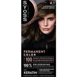 Syoss Salonplex 4-1 Middenbruin Permanente Haarkleuring Hot