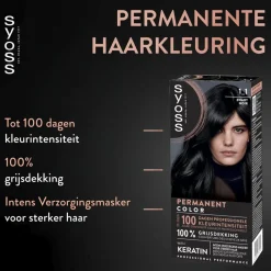 Syoss Salonplex 1-1 Zwart Permanente Haarkleuring Outlet