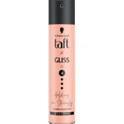 Taft x Gliss Holding Me Strongly Hold 4 Caring Hairspray
